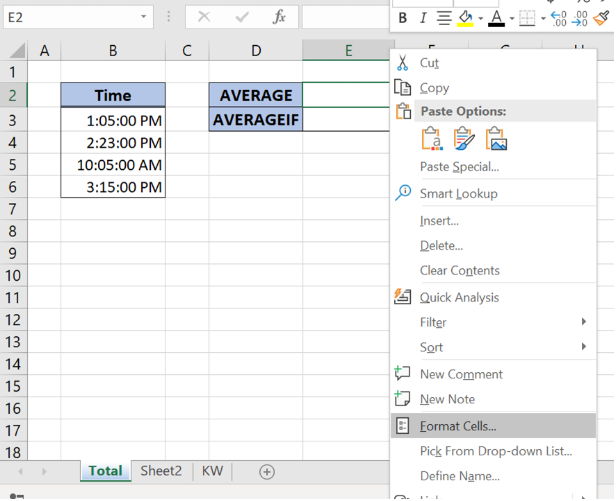 how-to-average-time-in-excel