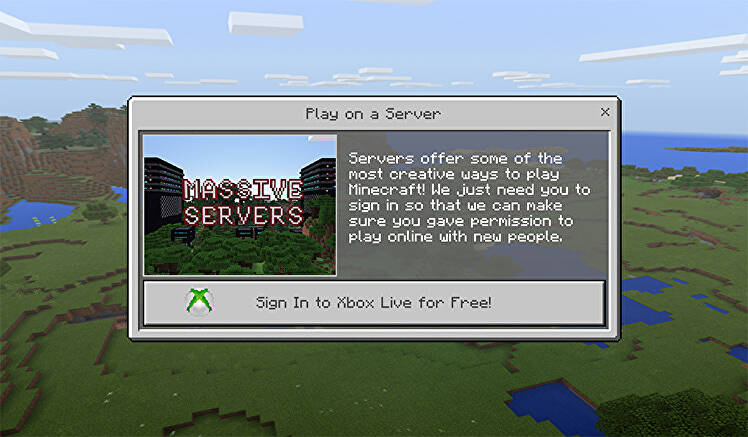 Free-to-play minecraft server