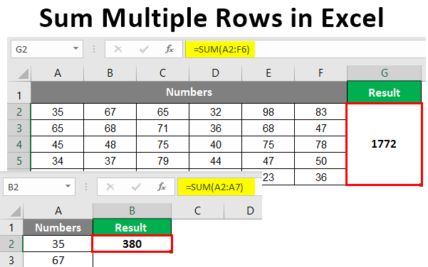 how-to-add-numbers-in-a-row-in-excel