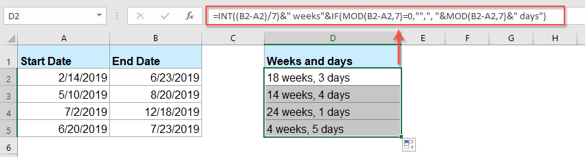 How To Add Weeks In Excel Automatically