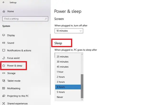 how-to-change-sleep-time-on-windows-10