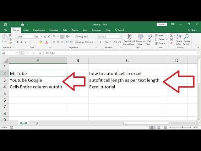 How To Expand Cells In Excel To Fit Text 5837