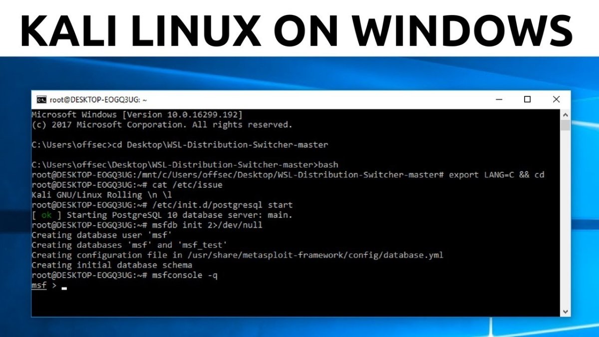 How to Install Kali Linux on Windows 10 - keysdirect.us