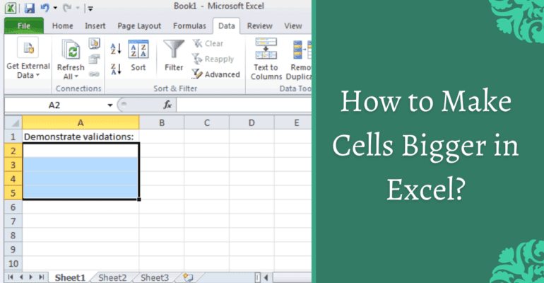 How Do You Make Individual Cells Bigger In Excel