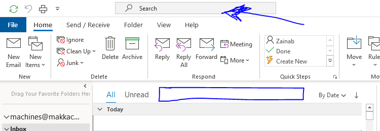 How to Move Search Bar in Outlook?