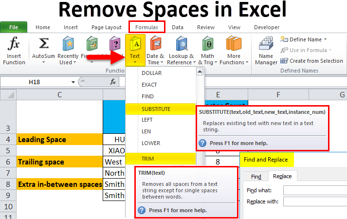 how-to-remove-a-space-in-excel