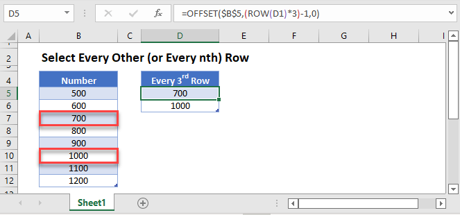 how-to-select-every-nth-row-in-excel