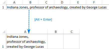 How to Skip a Line in Excel