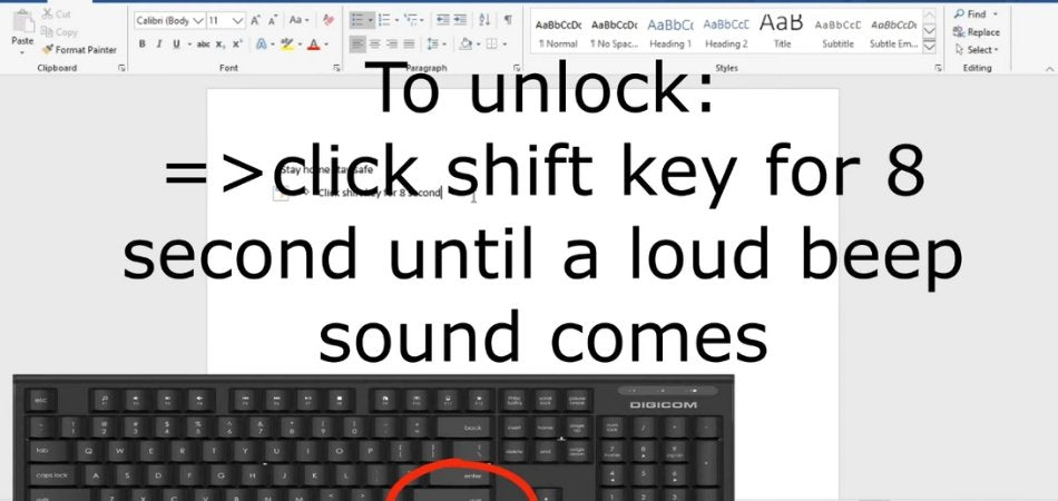 How to Unlock Keyboard Windows 10? - keysdirect.us