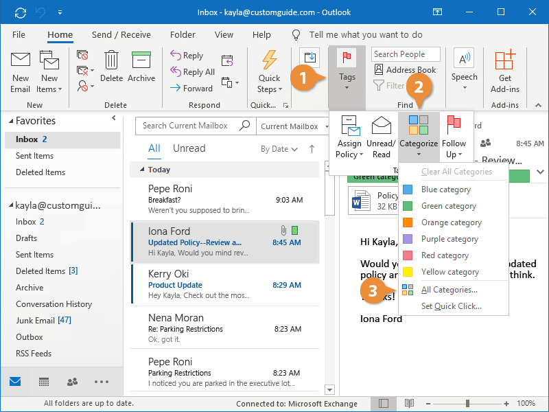 how-to-use-categories-in-outlook