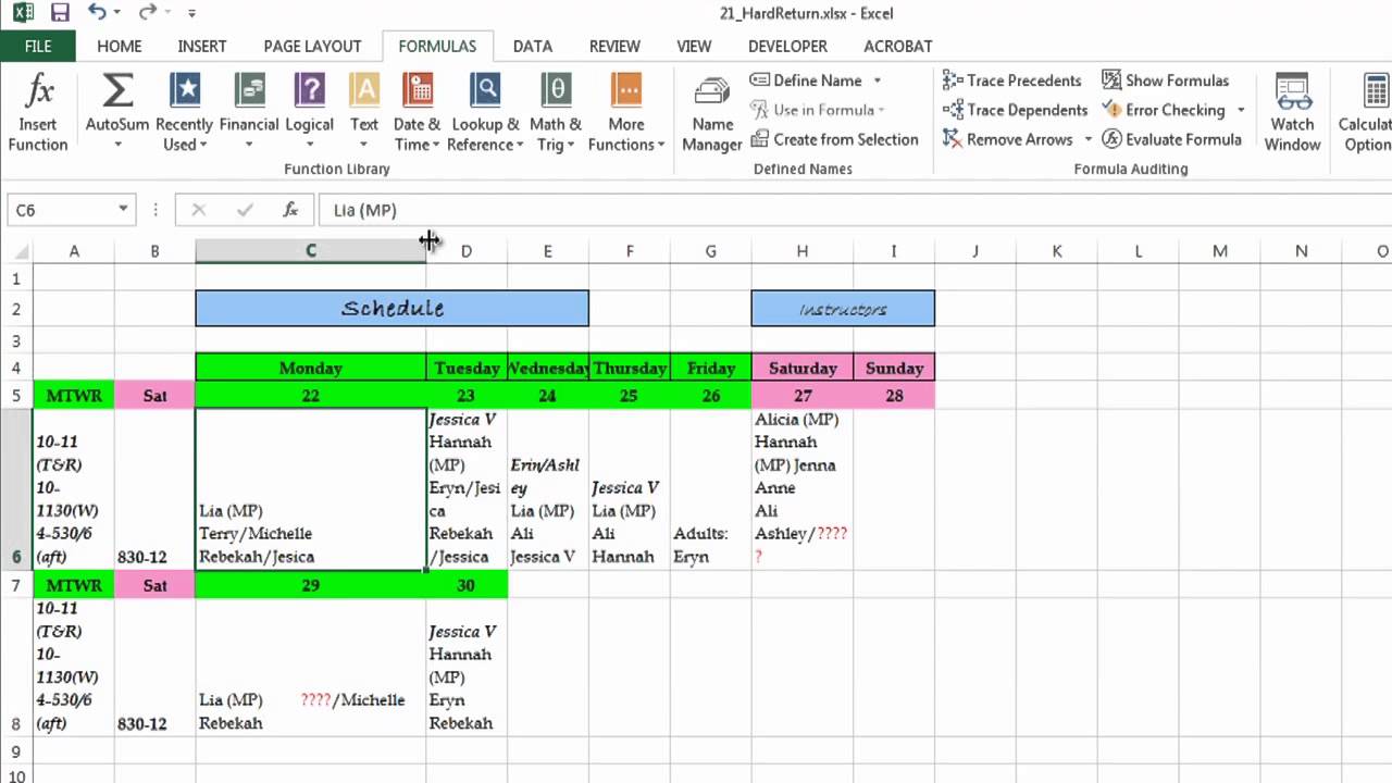 how-to-do-a-hard-return-in-excel