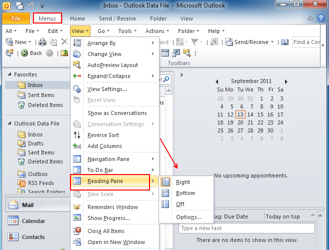 what-is-reading-pane-in-outlook