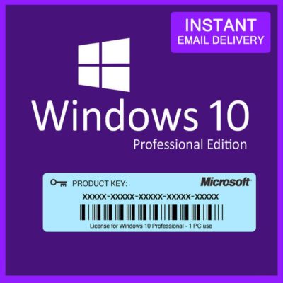 Buy Windows 10 Pro Key With Bitcoin, Instant