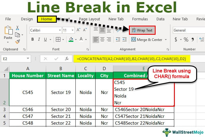 How to Do a Line Break in Excel?