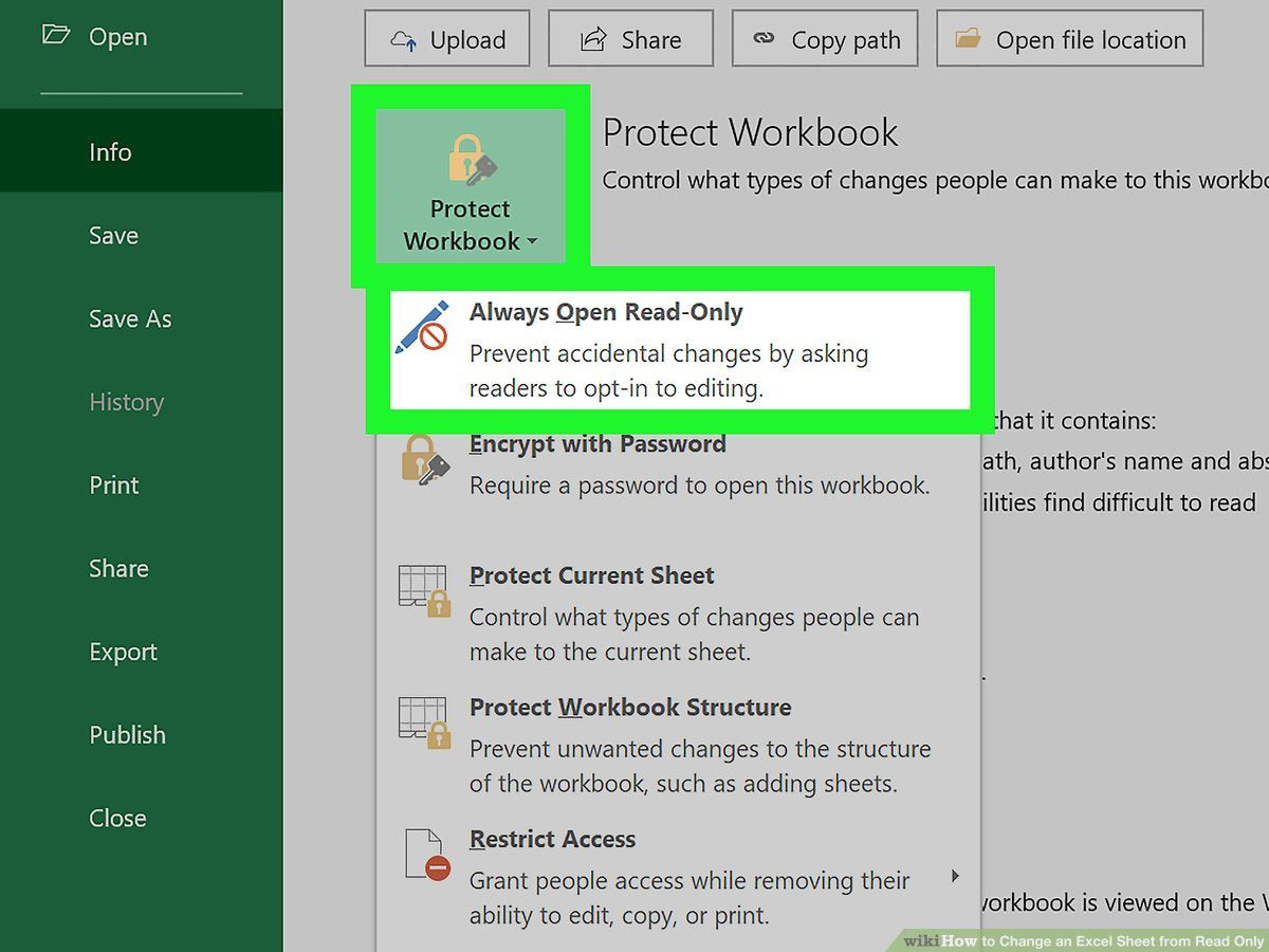 How to Make Excel Sheet Read Only?