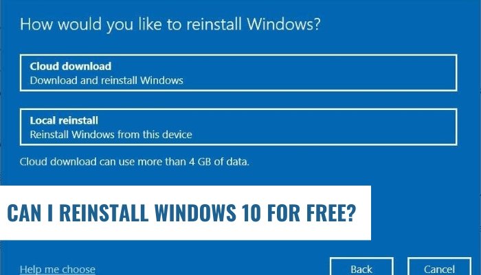 Can I Reinstall Windows 10 for Free? - keysdirect.us