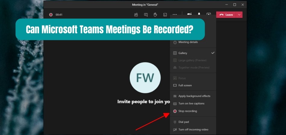 Can Microsoft Teams Meetings Be Recorded? - keysdirect.us