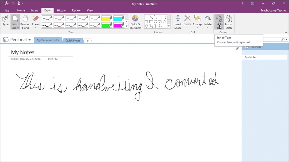 Can You Convert Handwriting to Text in Onenote on Ipad? - keysdirect.us