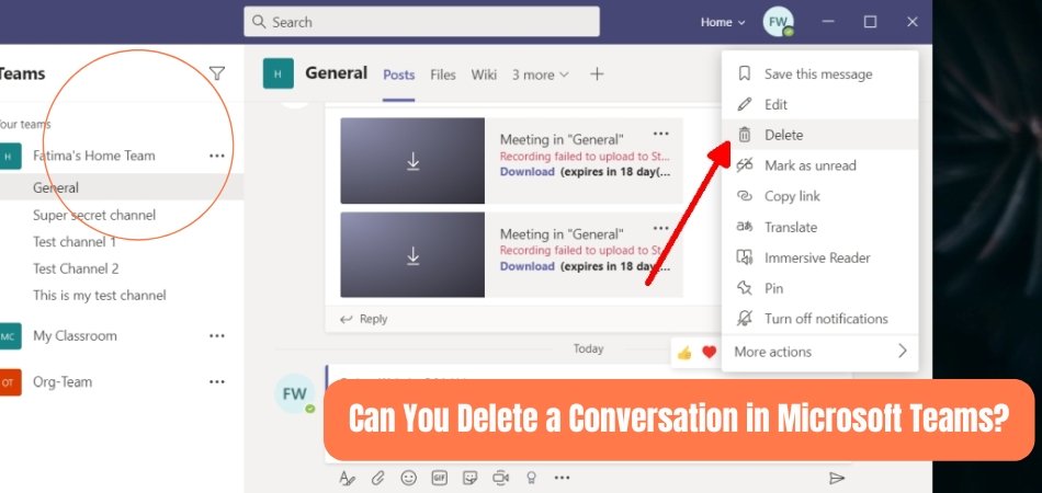 Can You Delete a Conversation in Microsoft Teams? - keysdirect.us