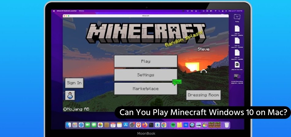 Can You Play Minecraft Windows 10 on Mac? - keysdirect.us