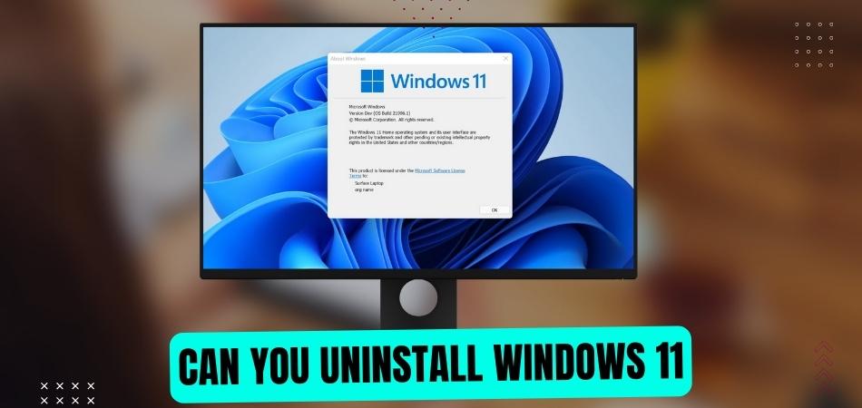 Can You Uninstall Windows 11? - keysdirect.us