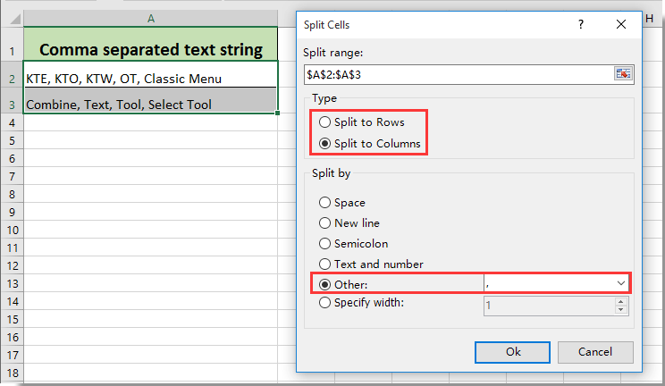 How to Separate Comma Separated Values in Excel?