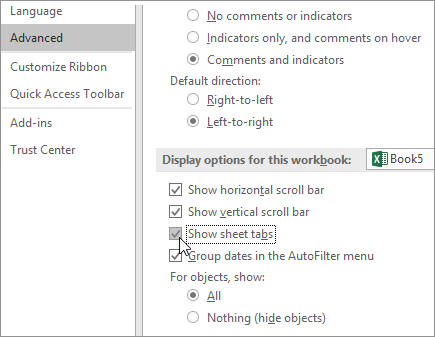 Excel Cant See Tabs? - keysdirect.us