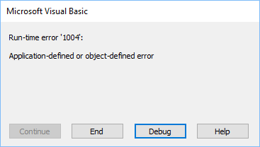 Excel Runtime Error 1004? - keysdirect.us