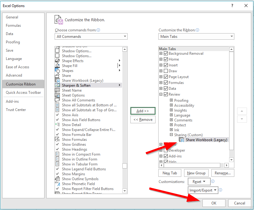 How to Share Workbook in Excel 365?