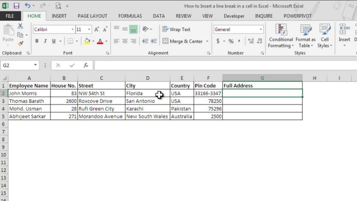 How to Add a Line in Excel? - keysdirect.us