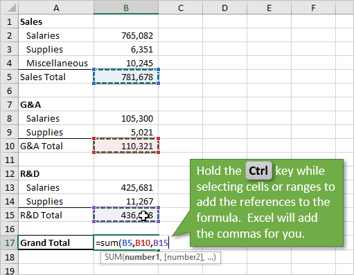 How to Add a Range of Cells in Excel? - keysdirect.us