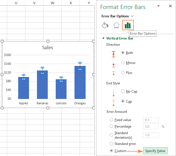 How to Add Error Bars in Excel? - keysdirect.us