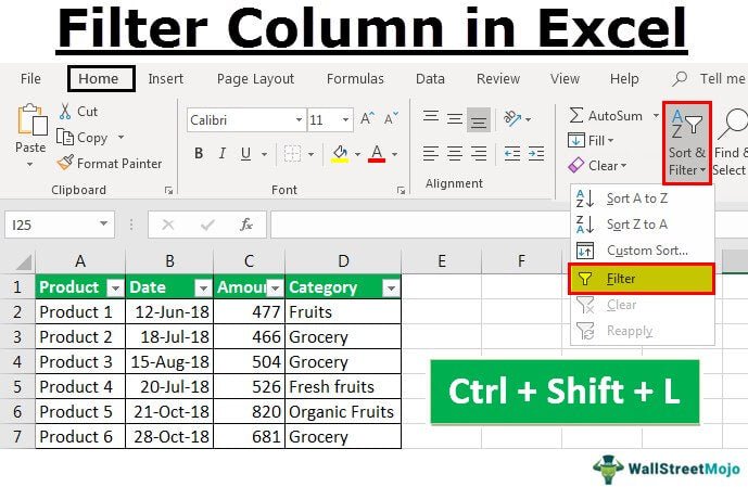 How to Add Filters in Excel? - keysdirect.us