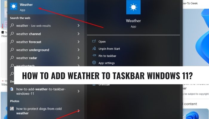 How to Add Weather to Taskbar Windows 11? - keysdirect.us