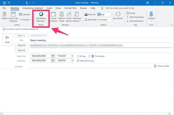 How to Add Webex Meeting in Outlook? - keysdirect.us