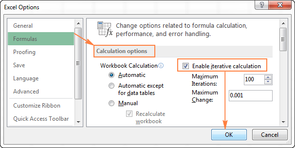 How to Allow Circular Reference in Excel? - keysdirect.us