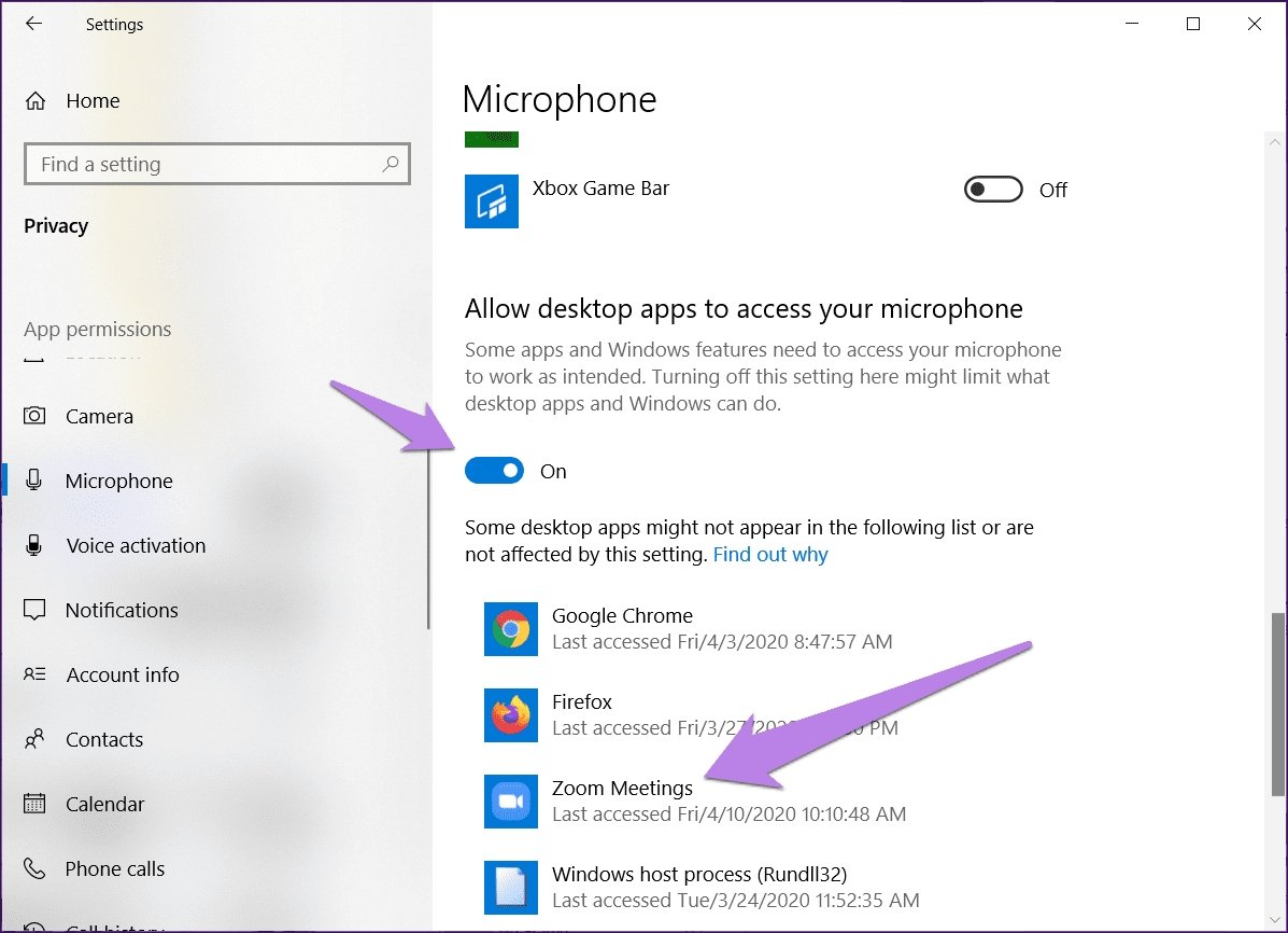 How to Allow Zoom to Access Microphone Windows 10? - keysdirect.us