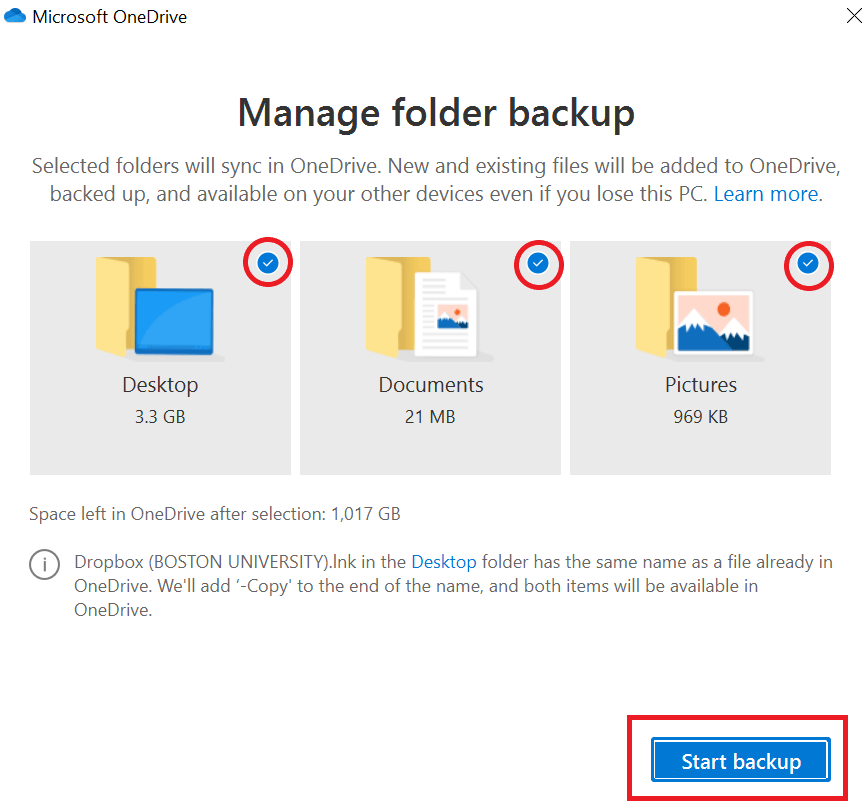 How to Backup All Files to Onedrive? - keysdirect.us