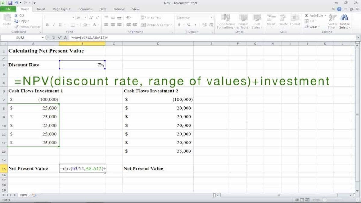 How to Calculate Net Present Value in Excel? - keysdirect.us