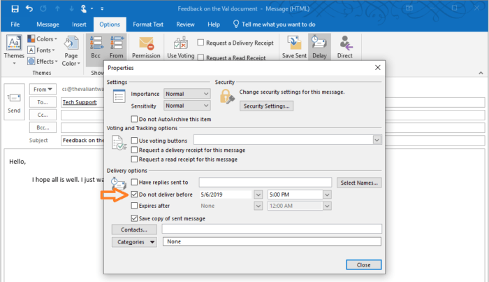 How to Cancel a Delayed Email in Outlook 365? - keysdirect.us
