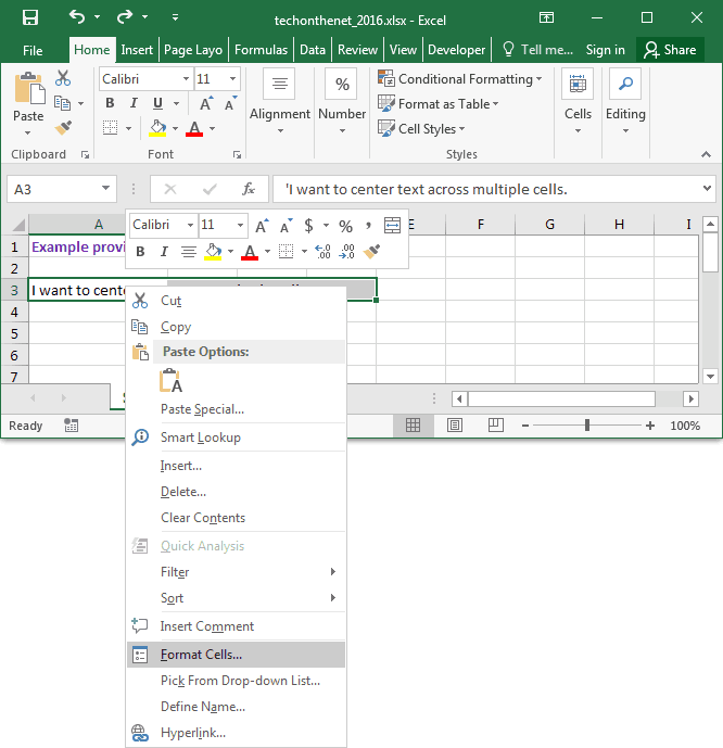 How to Center in Excel? - keysdirect.us