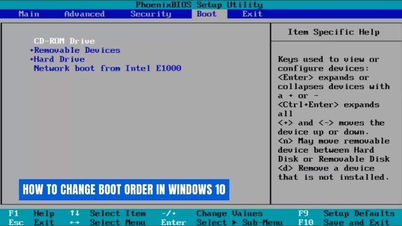 How To Change Boot Order In Windows 10? - keysdirect.us