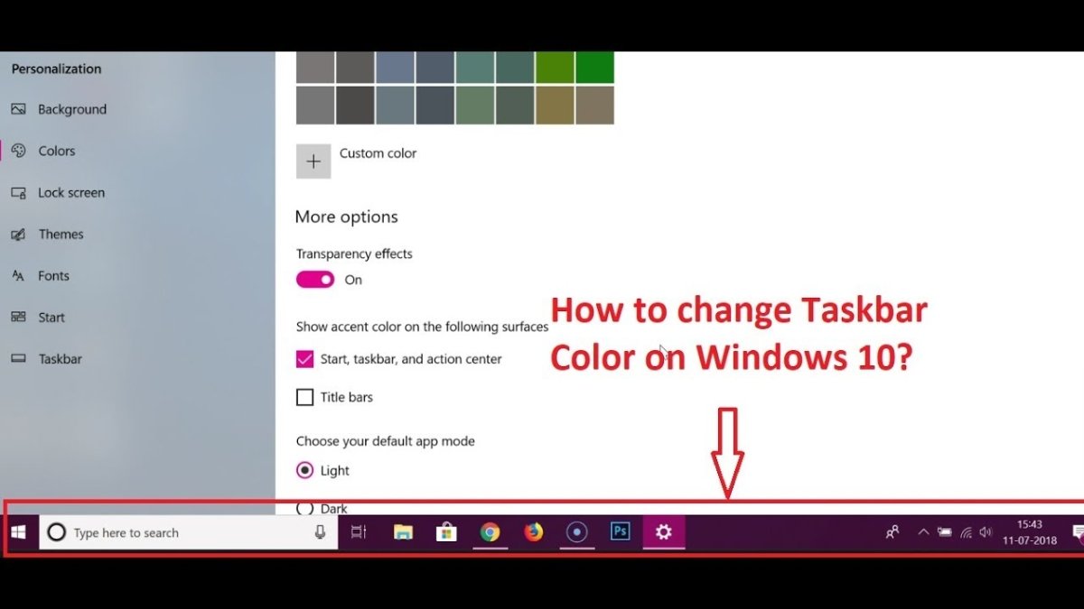 How to Change Color of Taskbar in Windows 10? - keysdirect.us