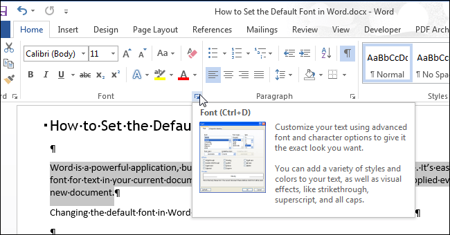 How to Change Default Font in Microsoft Word? - keysdirect.us