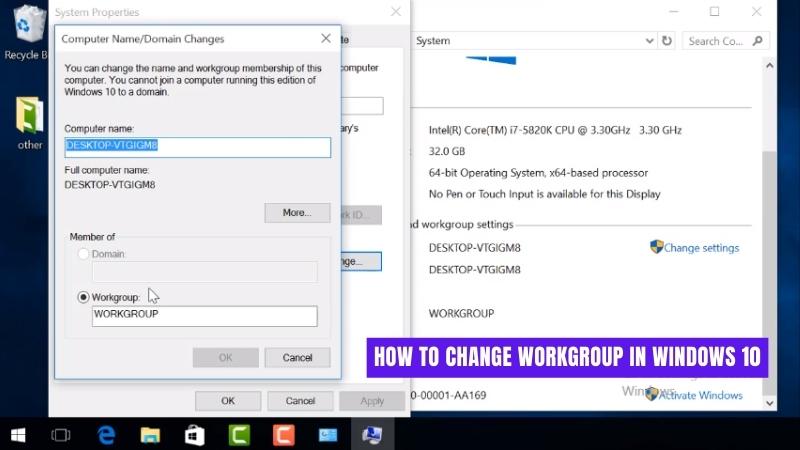 How to Change Workgroup in Windows 10? - keysdirect.us