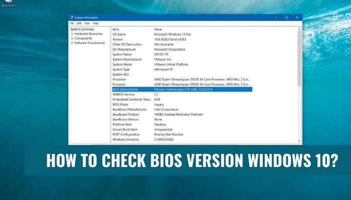 How To Check Bios Version Windows 10? - keysdirect.us