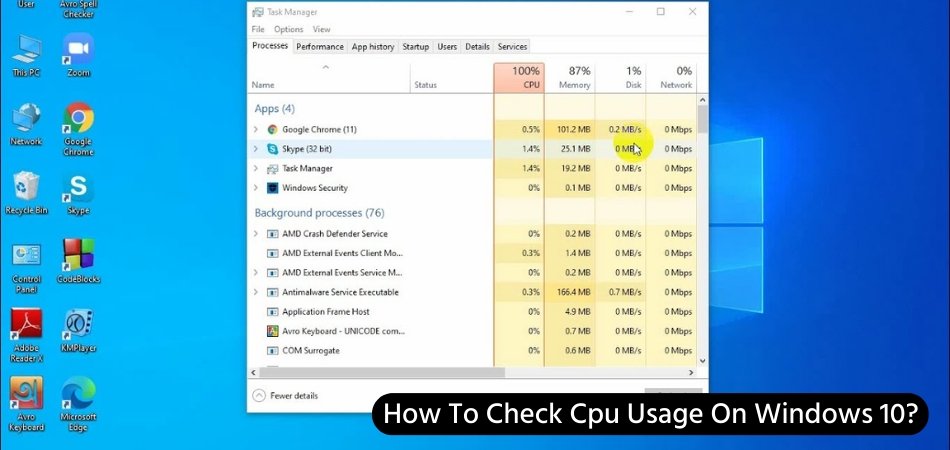 How To Check Cpu Usage On Windows 10? - keysdirect.us