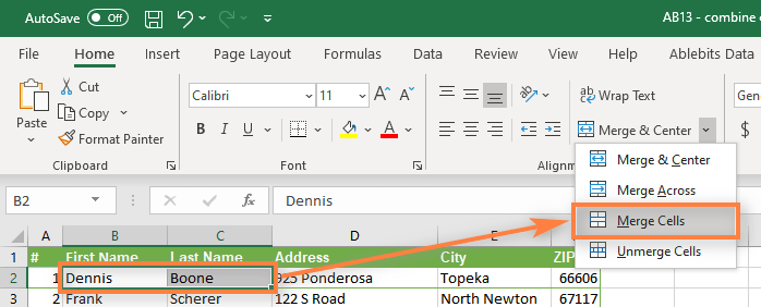 How to Consolidate Columns in Excel? - keysdirect.us