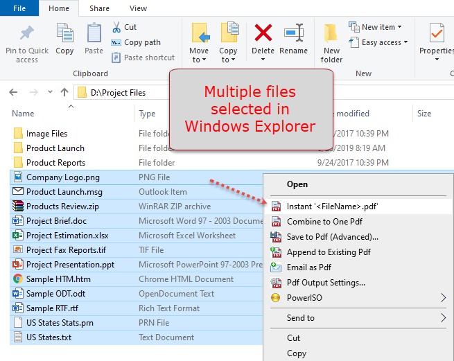 How to Convert Multiple Files to Pdf on Windows 10? - keysdirect.us