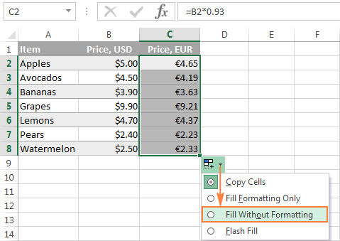 How to Copy a Formula in Excel Down a Column? - keysdirect.us